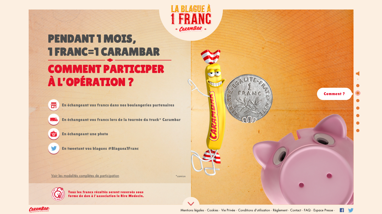 la blague à un franc carambar site internet