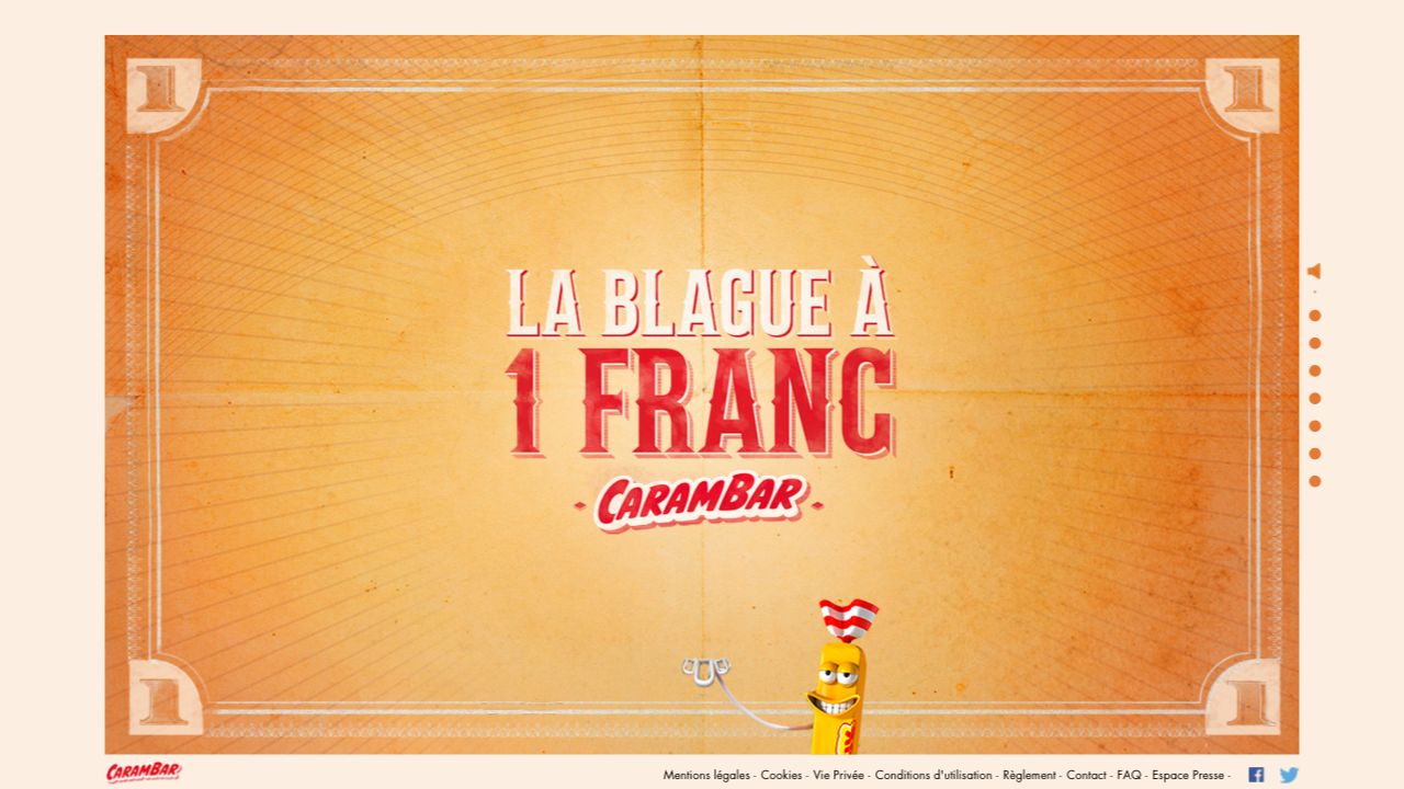 la blague à un franc carambar site internet