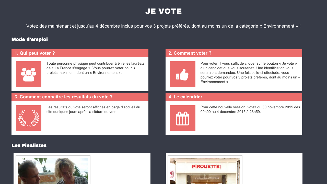 la france s'engage site internet