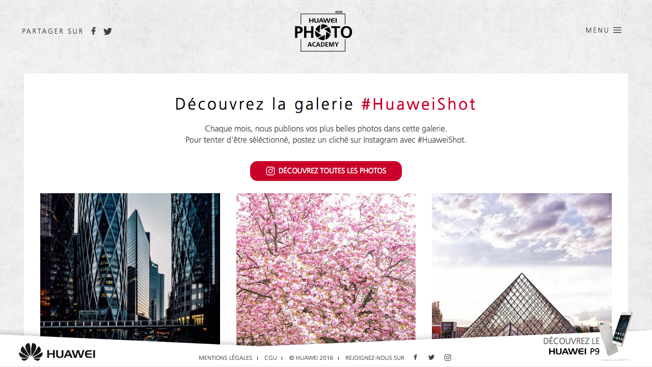 Visuel de la plateforme Huawei