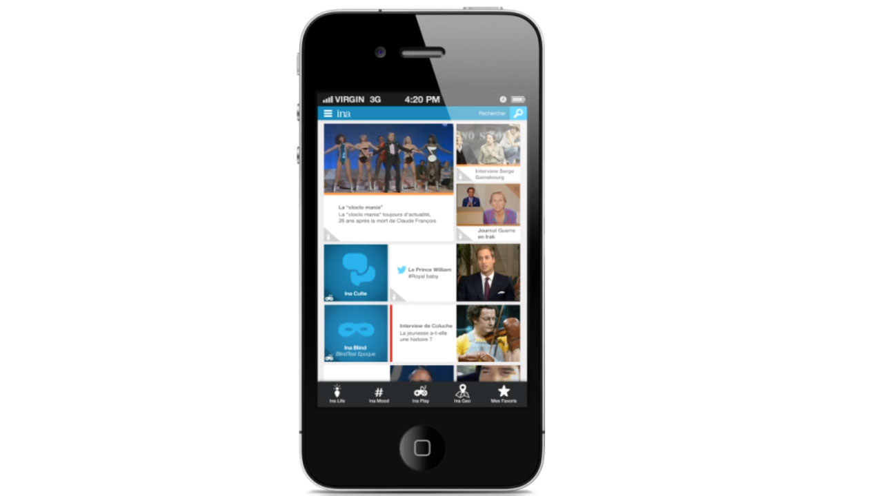 application mobile INA