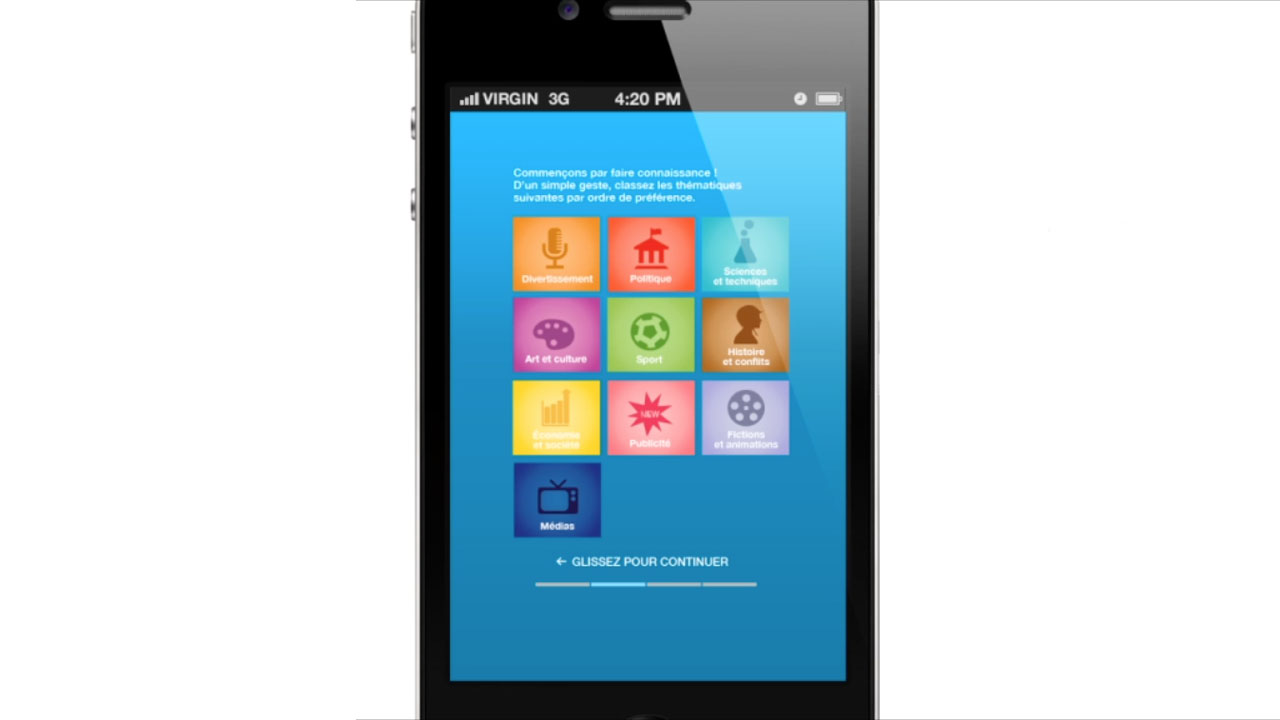 application mobile INA