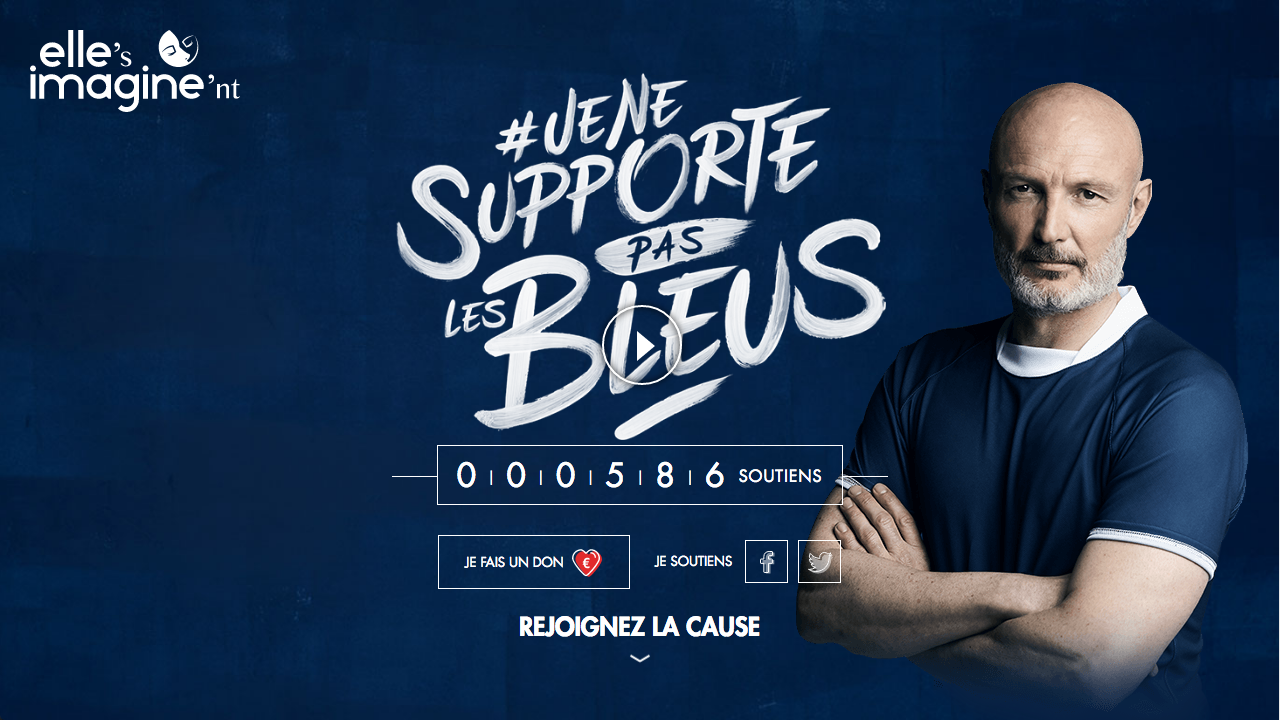Visuel de la Home jenesupportepaslesbleus.com