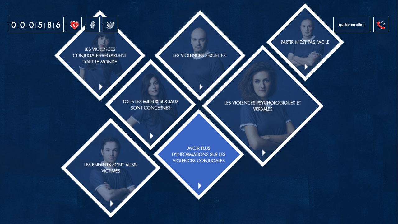 Visuel du design du site jenesupportepaslesbleus.com