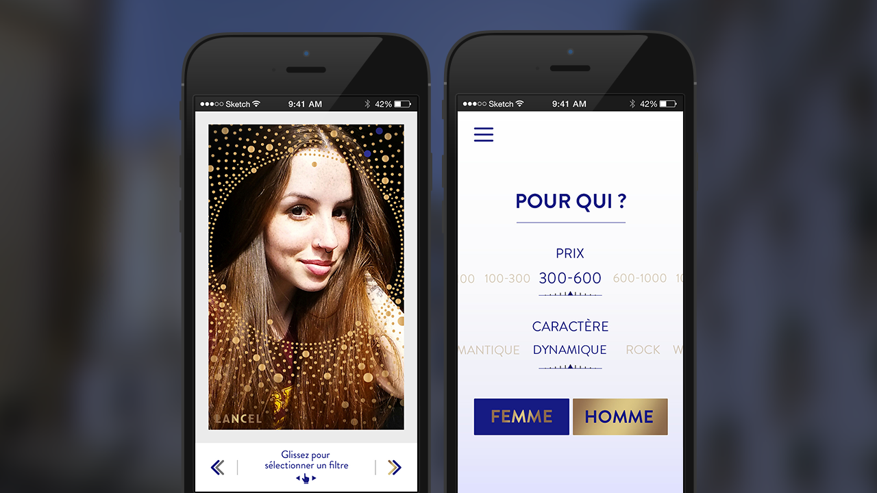 application réalité augmentée constellation lancel