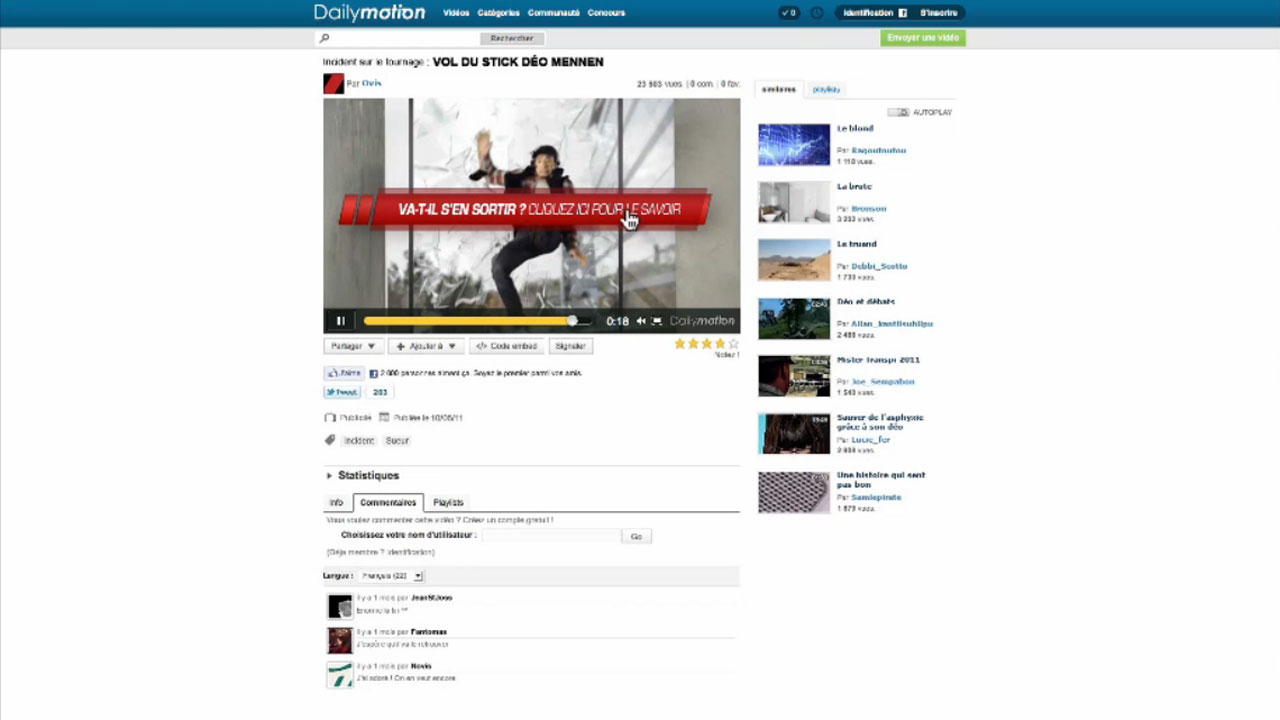 l'incident mennen dailymotion