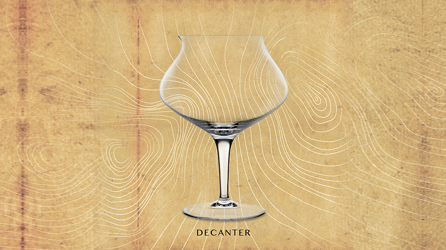 identité visuelle de Royal Glass - Verre à décanter