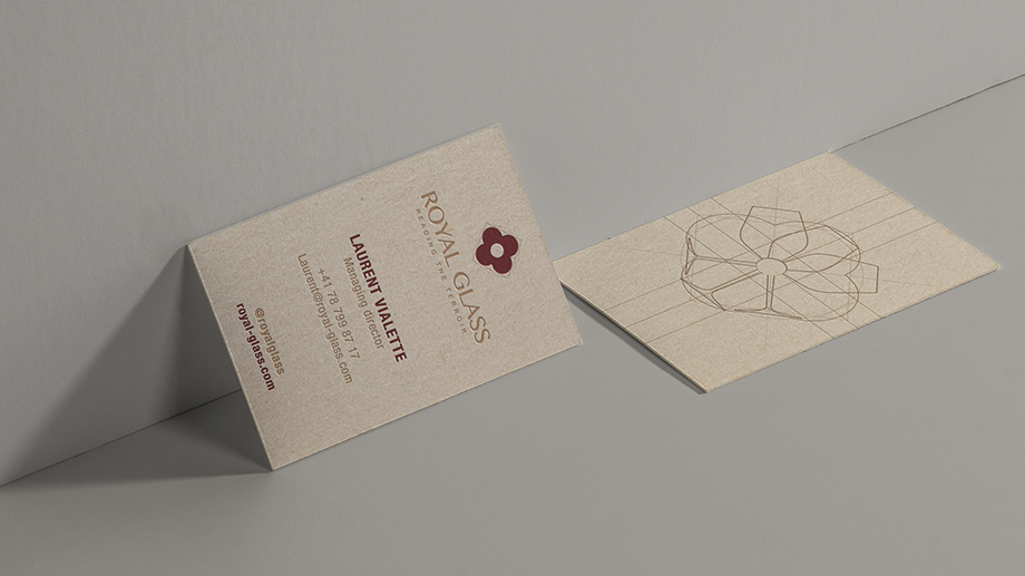 Carte de visite Royal Glass