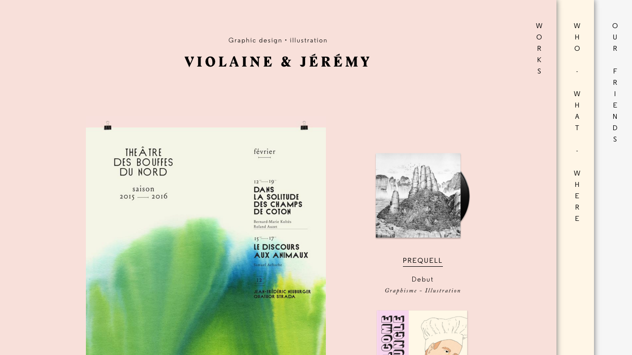 Visuel de la home du site violaineetjeremy.fr